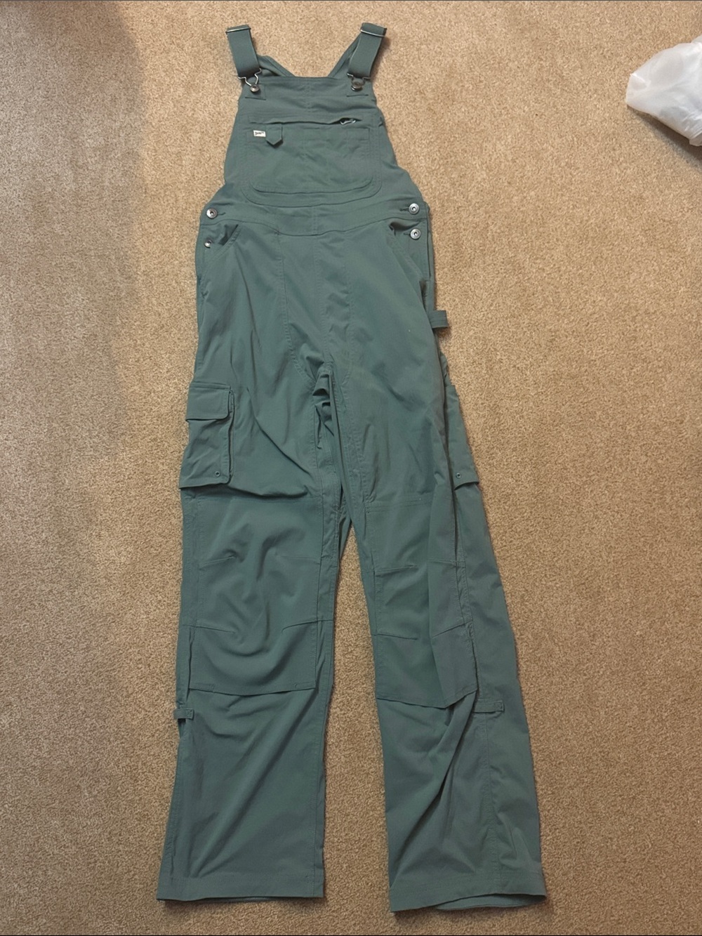 NWOT Duluth Women’s Sage Green Gardening Overalls Size XS